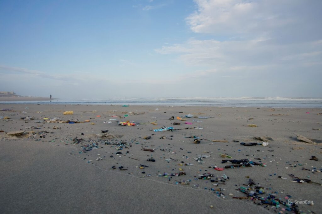 Beaches in Jamestown, Accra, are smothered in plastic waste (SourceMaterial)